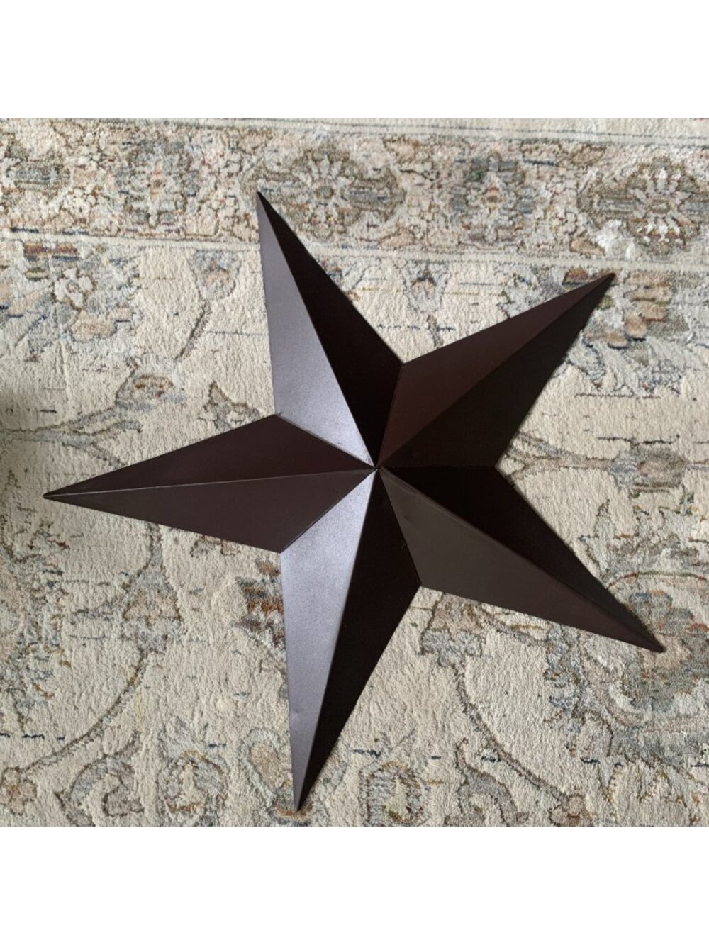 Signature HomeStyles 17” Brown Metal Barn Star Wall Decor Rustic Primitive